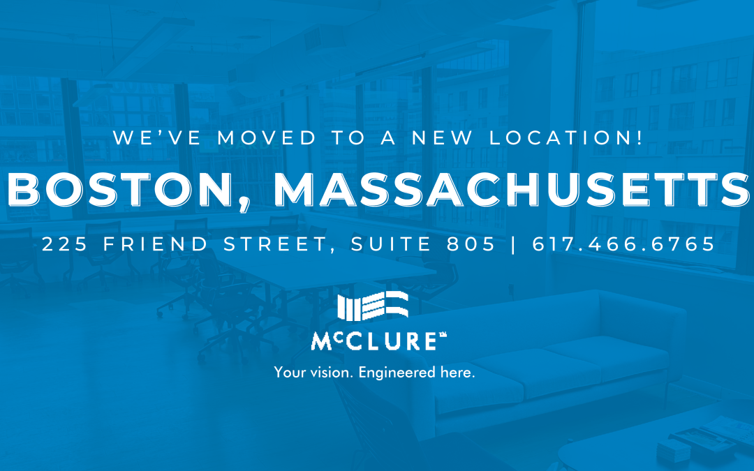 McClure Moves to New Office in Boston, Massachusetts 
