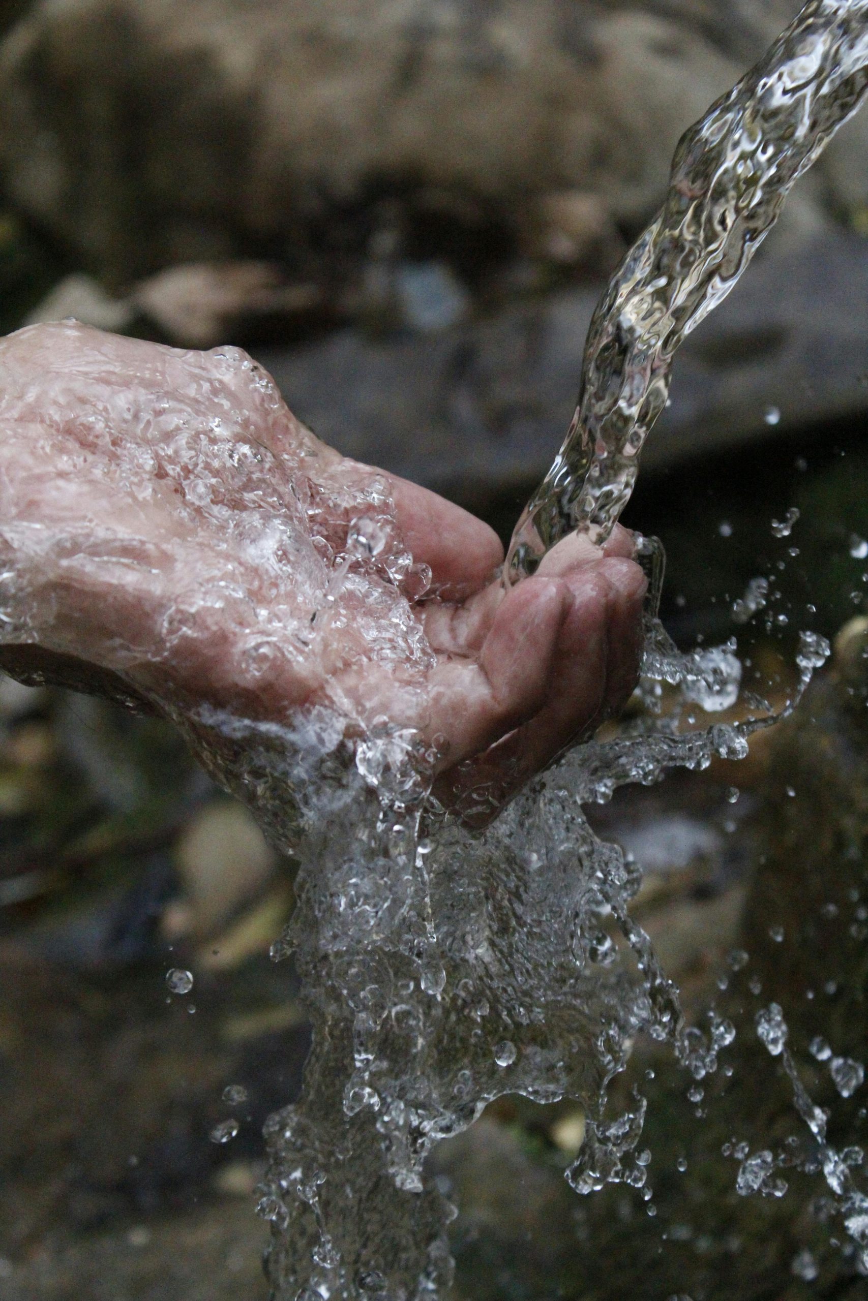 water flowing